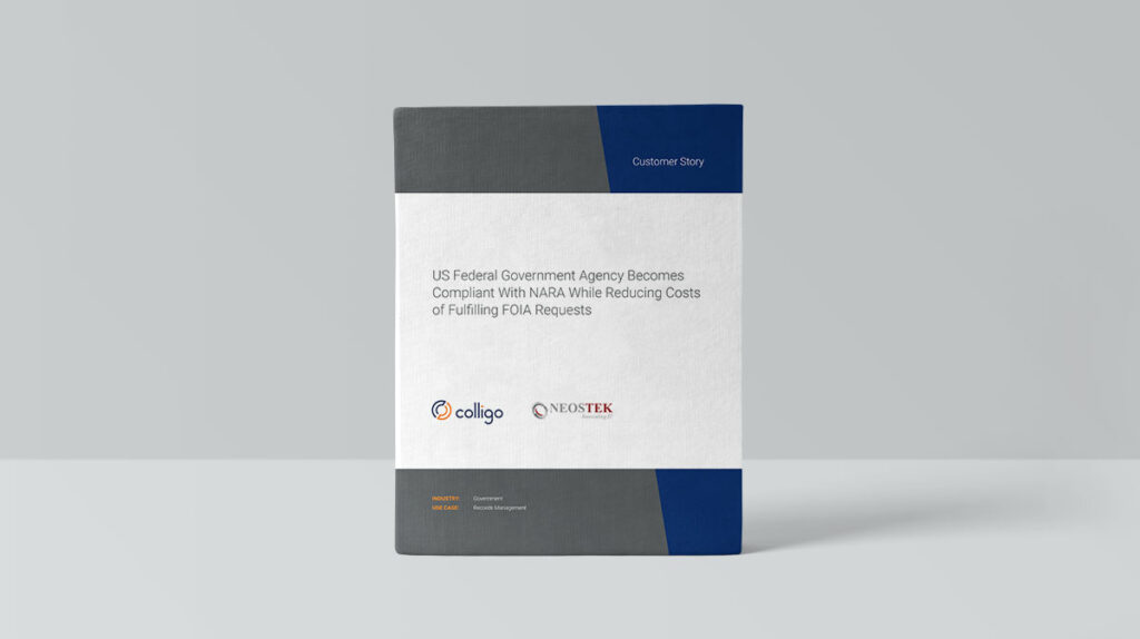 US federal government records management with Colligo. Case study image