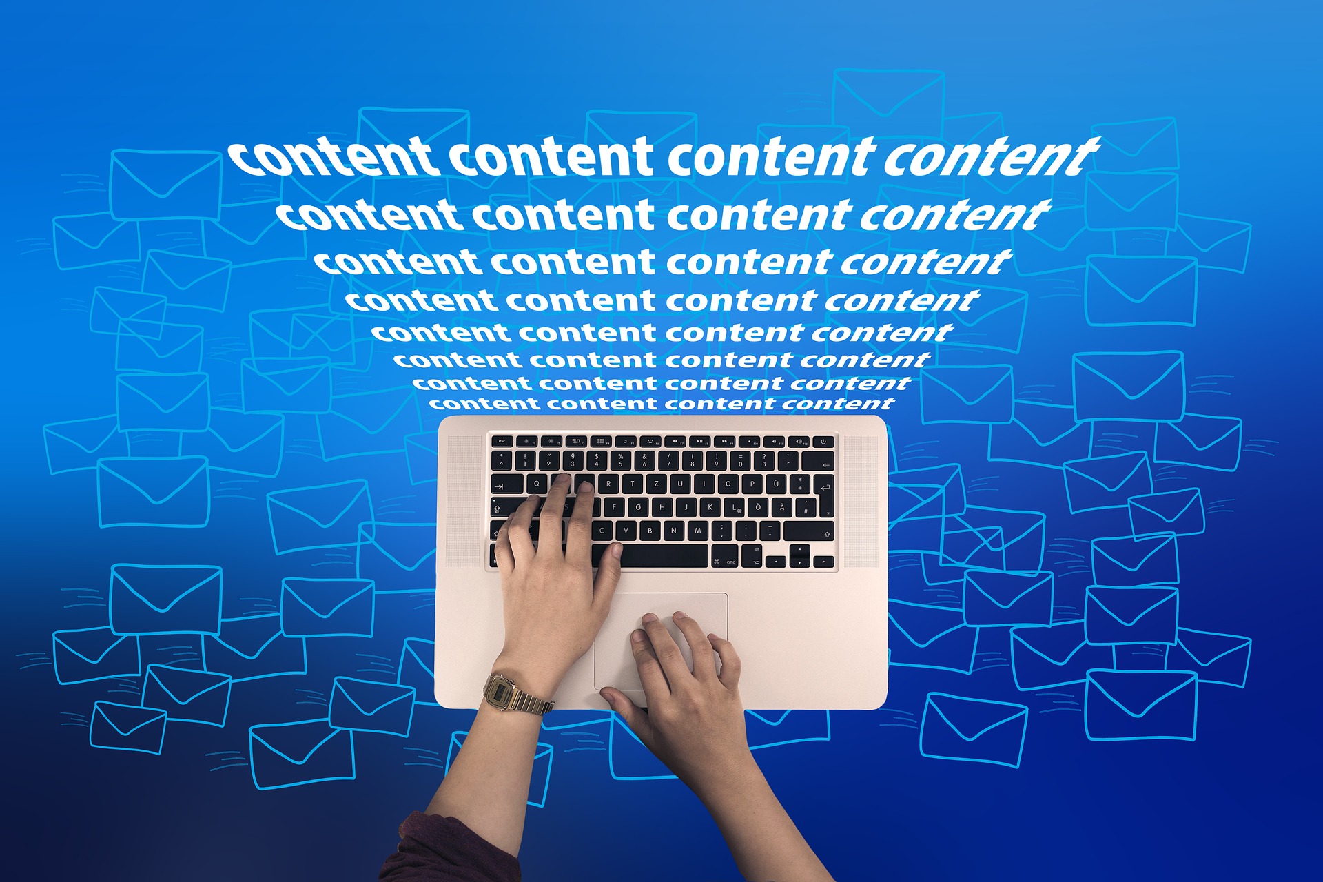 Step-by-step guide for publishing content with M365 featured image of computer typing content