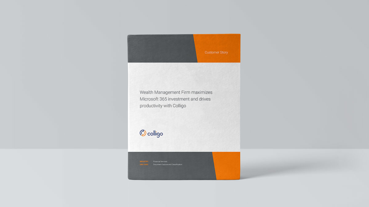 Large Wealth Management Firm. Case study image