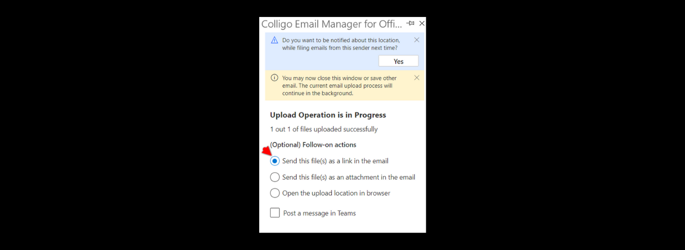 Save Email to SharePoint from Outlook 365