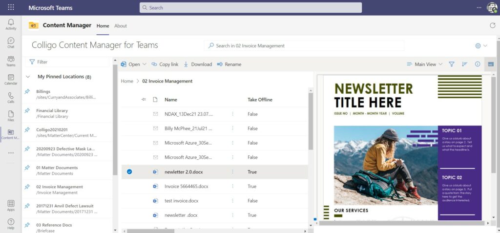 Colligo Content Manager for Microsoft 365