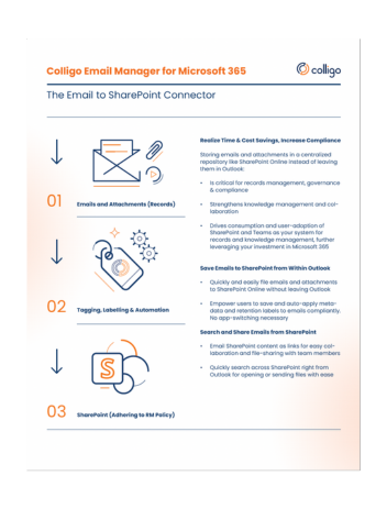 Colligo Email Manager for Microsoft 365_Feature Sheet_Cover Image