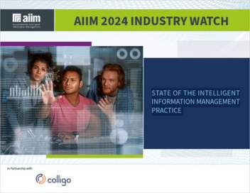 AIIM 2024 Industry Watch - State of the Intelligent Information Management Practice - Image